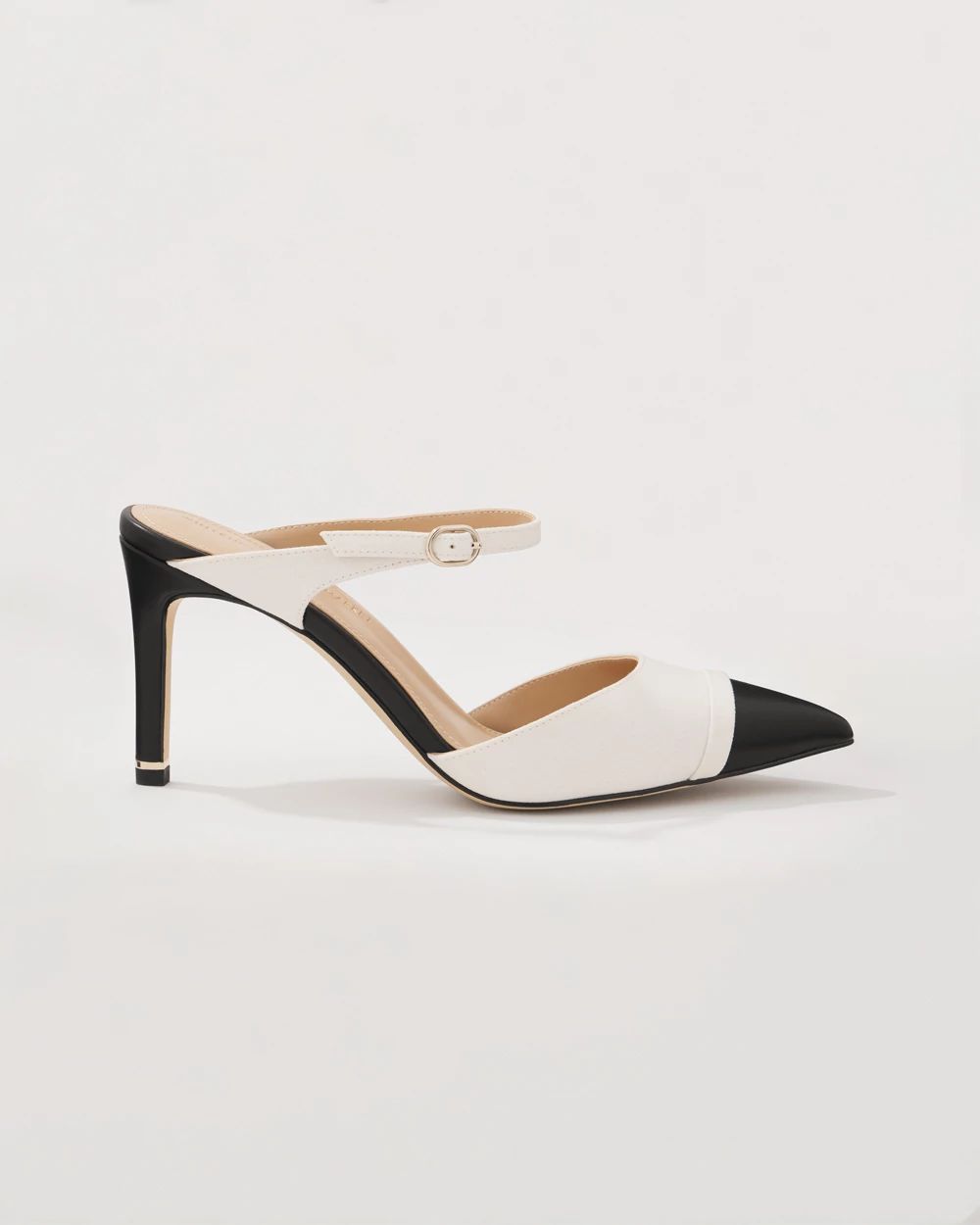 Contrast Cap Toe Pump | White House Black Market